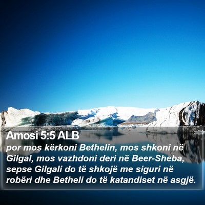 Amosi 5:5 ALB Bible Verse Image
