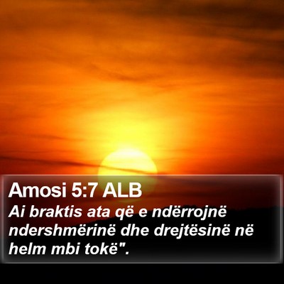 Amosi 5:7 ALB Bible Verse Image
