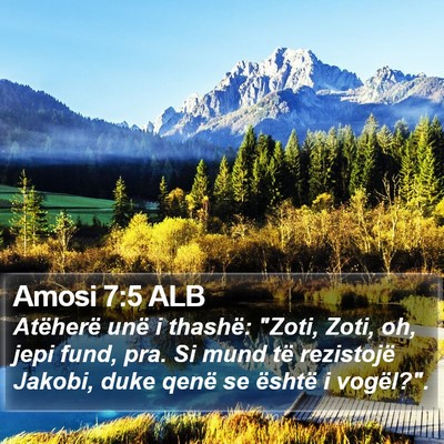 Amosi 7:5 ALB Bible Verse Image