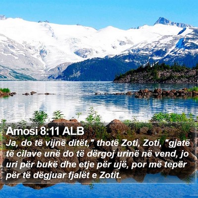 Amosi 8:11 ALB Bible Verse Image