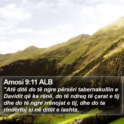 Amosi 9:11 ALB Bible Verse Image