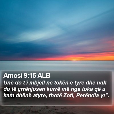 Amosi 9:15 ALB Bible Verse Image
