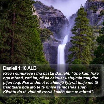Danieli 1:10 ALB Bible Verse Image