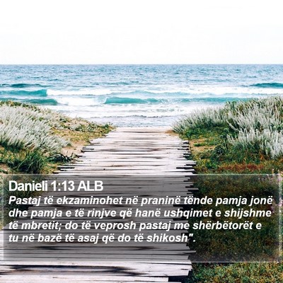 Danieli 1:13 ALB Bible Verse Image