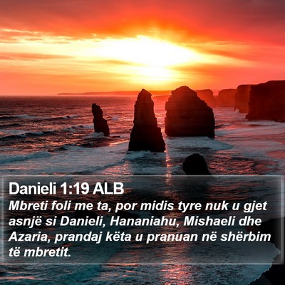 Danieli 1:19 ALB Bible Verse Image