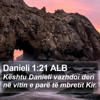 Danieli 1:21 ALB Bible Verse Image