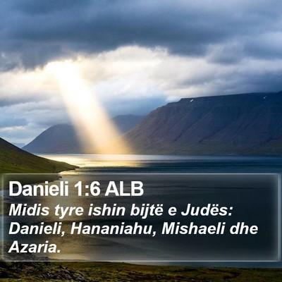 Danieli 1:6 ALB Bible Verse Image
