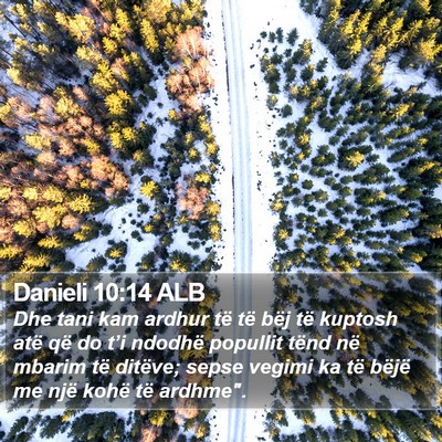 Danieli 10:14 ALB Bible Verse Image