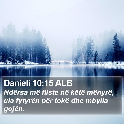 Danieli 10:15 ALB Bible Verse Image