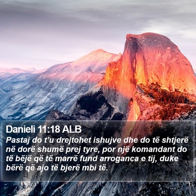 Danieli 11:18 ALB Bible Verse Image