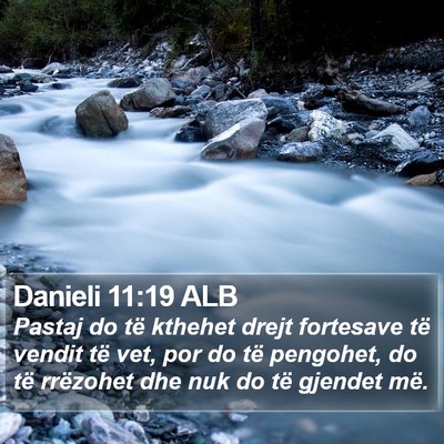 Danieli 11:19 ALB Bible Verse Image