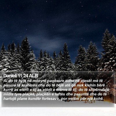 Danieli 11:24 ALB Bible Verse Image