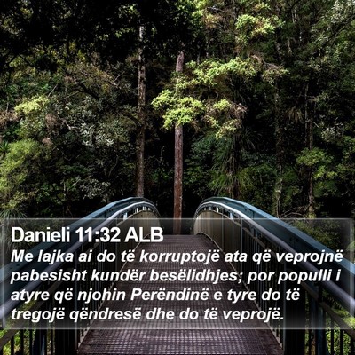 Danieli 11:32 ALB Bible Verse Image