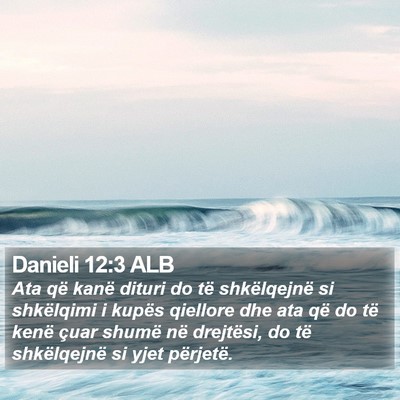 Danieli 12:3 ALB Bible Verse Image