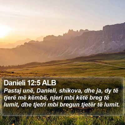 Danieli 12:5 ALB Bible Verse Image
