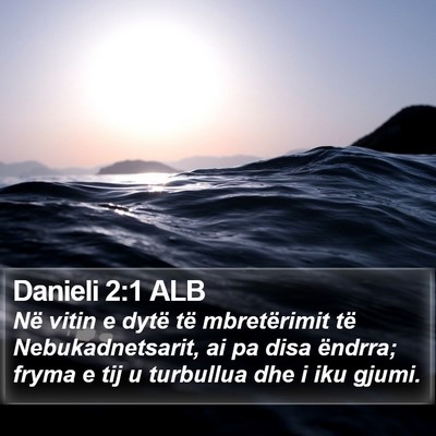 Danieli 2:1 ALB Bible Verse Image