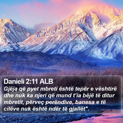 Danieli 2:11 ALB Bible Verse Image
