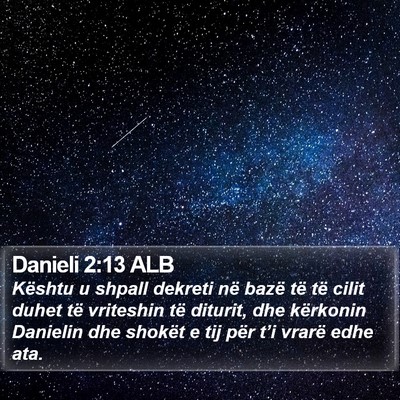 Danieli 2:13 ALB Bible Verse Image