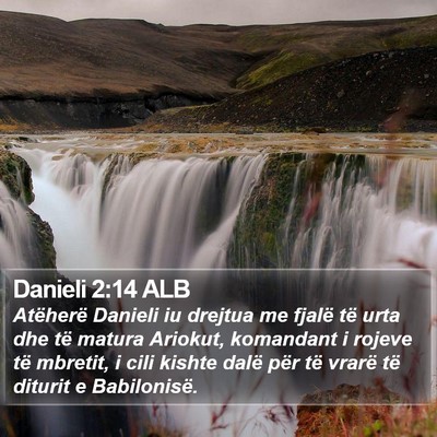 Danieli 2:14 ALB Bible Verse Image