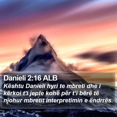Danieli 2:16 ALB Bible Verse Image