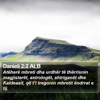 Danieli 2:2 ALB Bible Verse Image