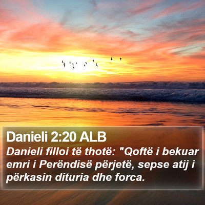 Danieli 2:20 ALB Bible Verse Image