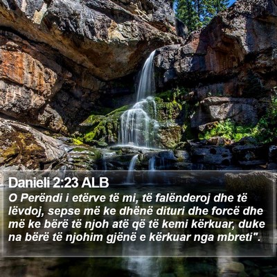 Danieli 2:23 ALB Bible Verse Image