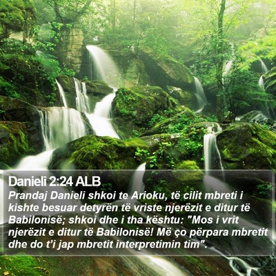 Danieli 2:24 ALB Bible Verse Image