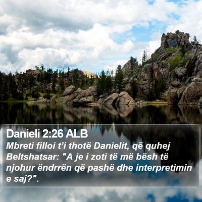 Danieli 2:26 ALB Bible Verse Image