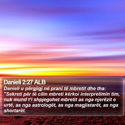 Danieli 2:27 ALB Bible Verse Image