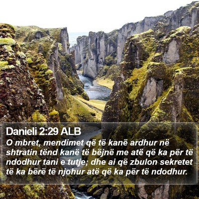 Danieli 2:29 ALB Bible Verse Image