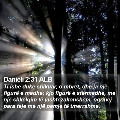 Danieli 2:31 ALB Bible Verse Image