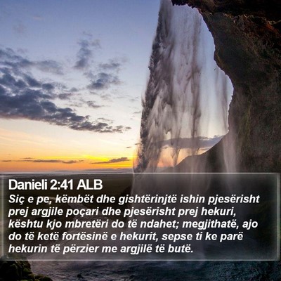 Danieli 2:41 ALB Bible Verse Image
