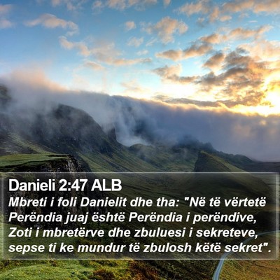 Danieli 2:47 ALB Bible Verse Image