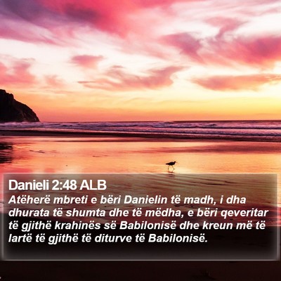 Danieli 2:48 ALB Bible Verse Image