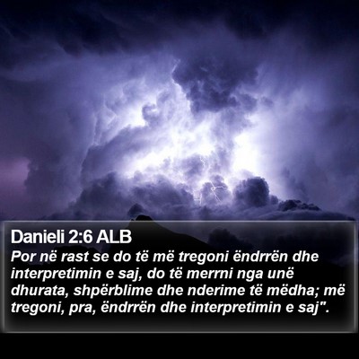 Danieli 2:6 ALB Bible Verse Image