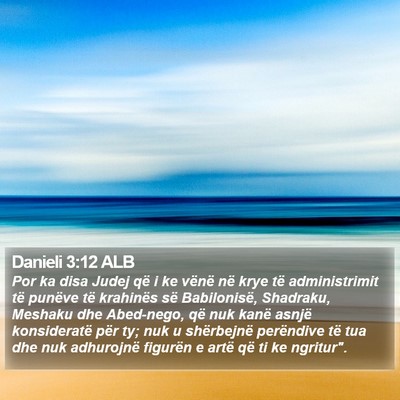 Danieli 3:12 ALB Bible Verse Image