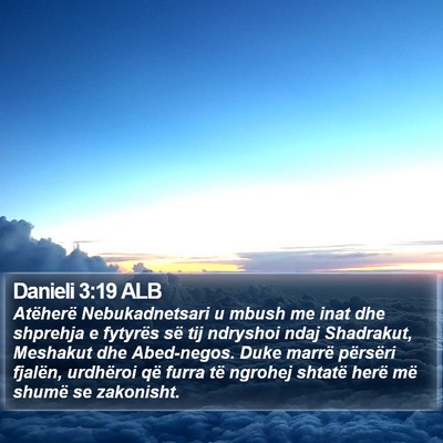 Danieli 3:19 ALB Bible Verse Image