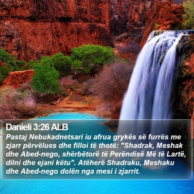 Danieli 3:26 ALB Bible Verse Image