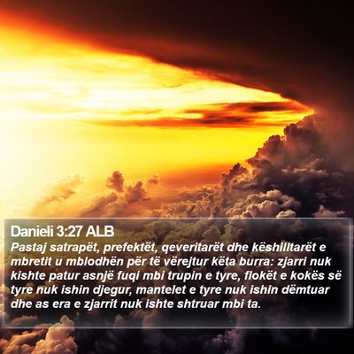 Danieli 3:27 ALB Bible Verse Image