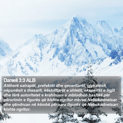 Danieli 3:3 ALB Bible Verse Image