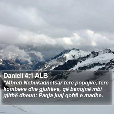Danieli 4:1 ALB Bible Verse Image