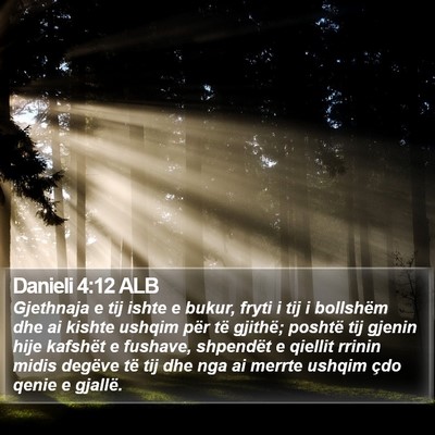 Danieli 4:12 ALB Bible Verse Image