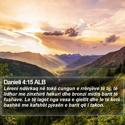 Danieli 4:15 ALB Bible Verse Image