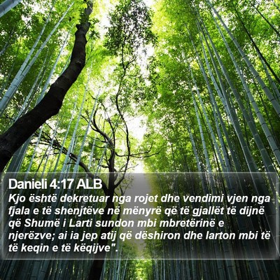 Danieli 4:17 ALB Bible Verse Image
