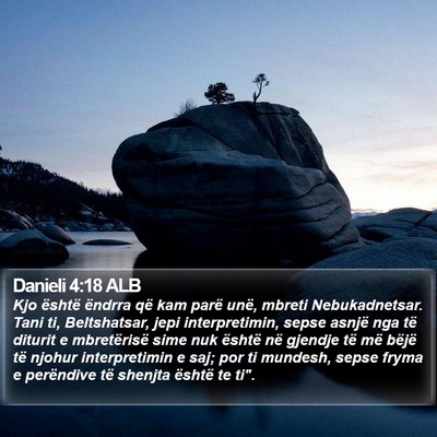 Danieli 4:18 ALB Bible Verse Image
