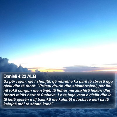 Danieli 4:23 ALB Bible Verse Image