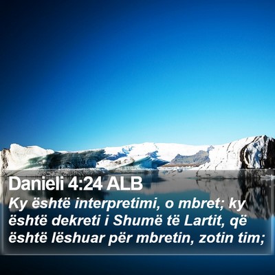 Danieli 4:24 ALB Bible Verse Image