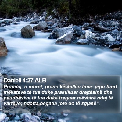 Danieli 4:27 ALB Bible Verse Image