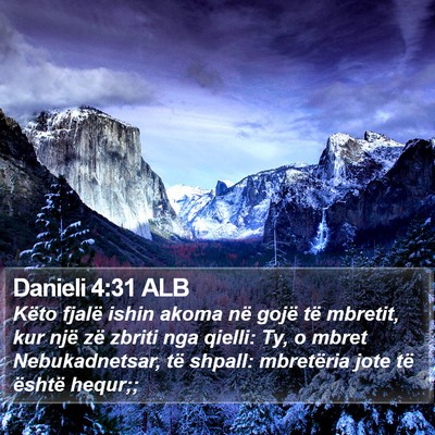 Danieli 4:31 ALB Bible Verse Image